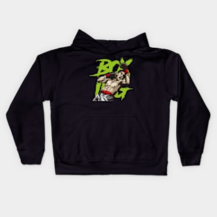 the boxer launches attack Kids Hoodie